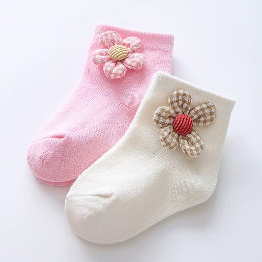 Cartoon Girls Baby Socks for Spring and Autumn