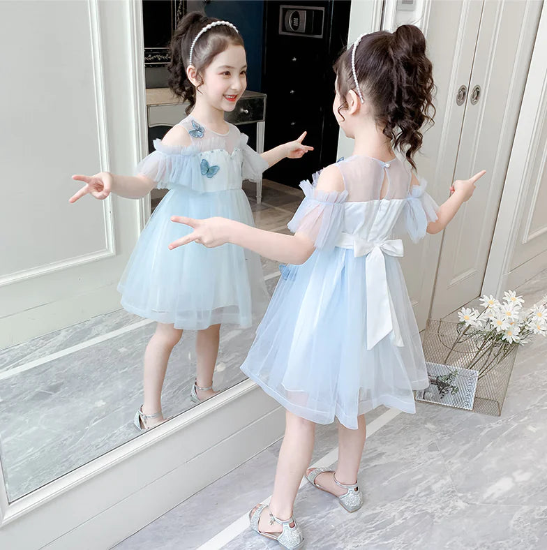 Princess Tulle Dress for Summer Girls' Wear