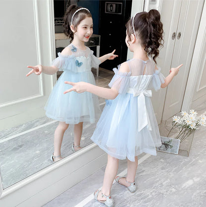 Princess Tulle Dress for Summer Girls' Wear