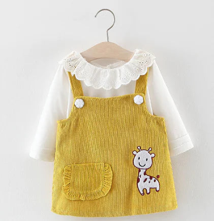 Girls' Two-Piece T-Shirt and Pinafore Set (Ages 1-4)