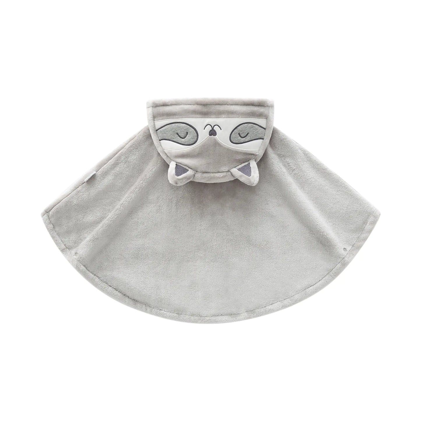 Baby Winter Cloak with Cute Beige Cat Design