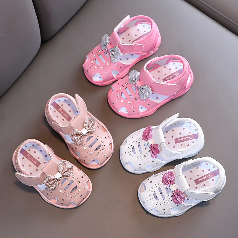 Summer Soft Sole Baby Walking Shoes for Girls (0-2Y)