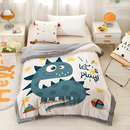 Cartoon Children's Doudou Blanket for Infants and Toddlers