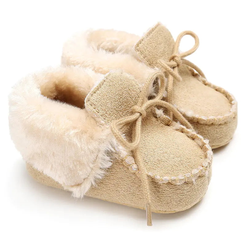 New Winter Plush Baby Cotton Shoes for 0-1 Year Olds