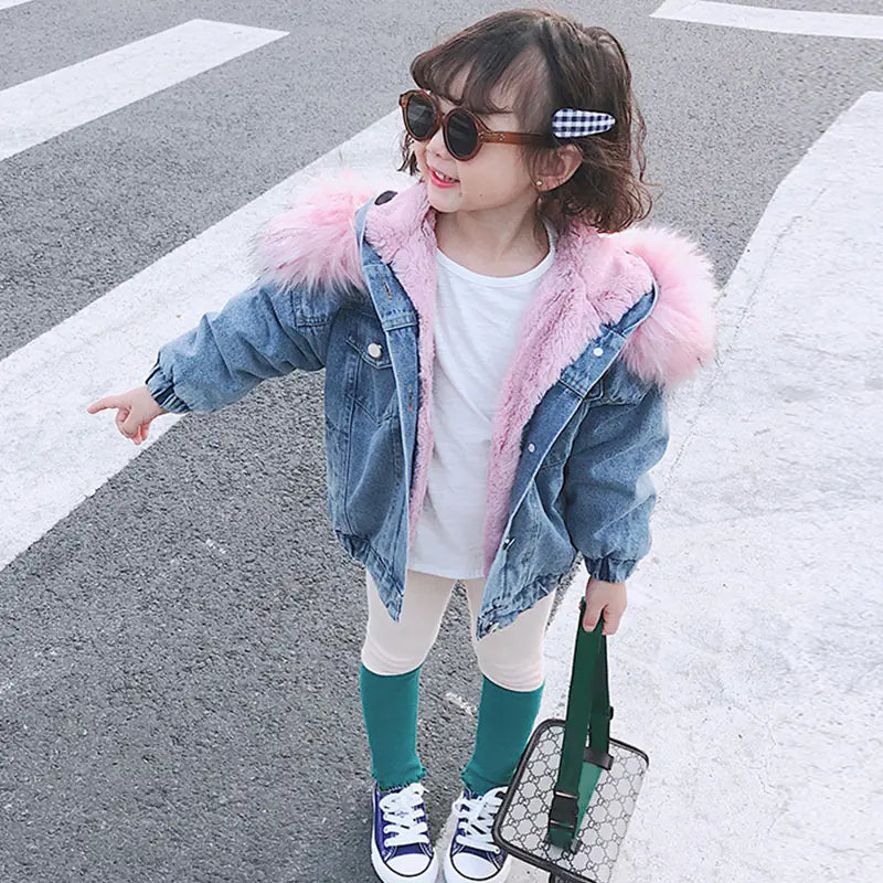 Winter Denim Jacket for Girls