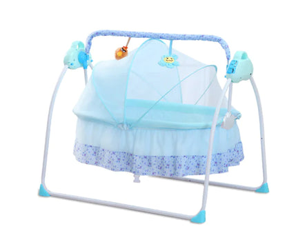 Portable Electric Swing Baby Crib with Bluetooth Remote